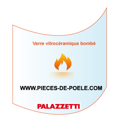 Verre vitrocéramique bombé - PALAZZETTI Réf. 892504270